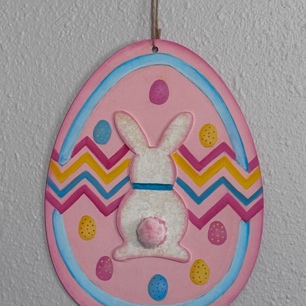 Pink Easter Egg Wall Hanging